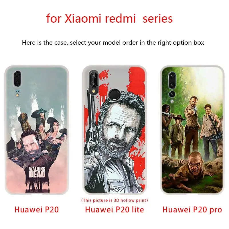 Чехол для телефона из ТПУ с изображением ходячих мертвецов мягкие чехлы Huawei P40 P30