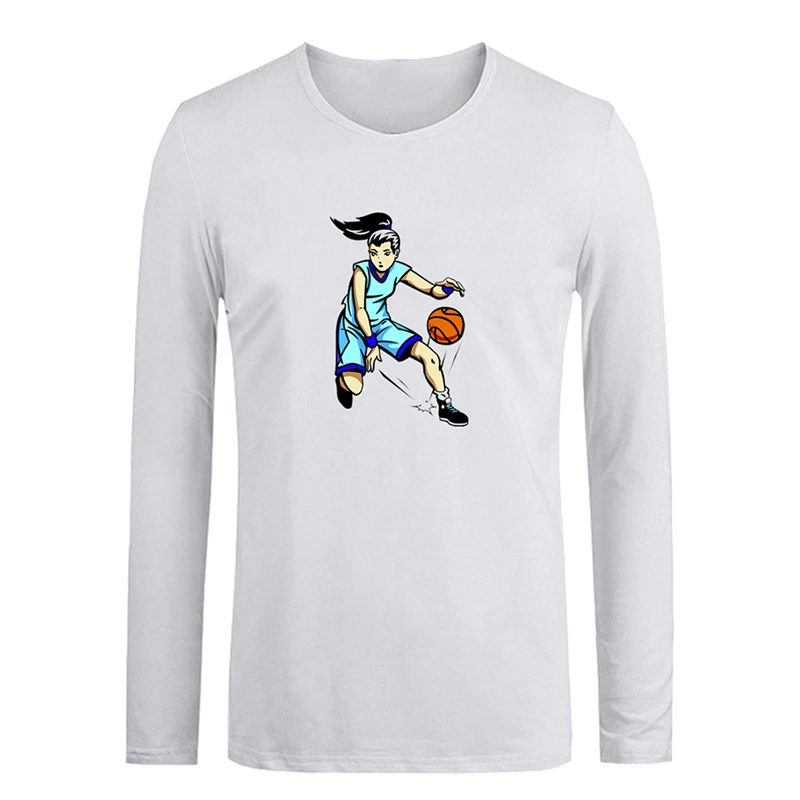 Дайвинг баскетболист крутая уличная хип-хоп Силуэт Дизайн Мужские Парни печать