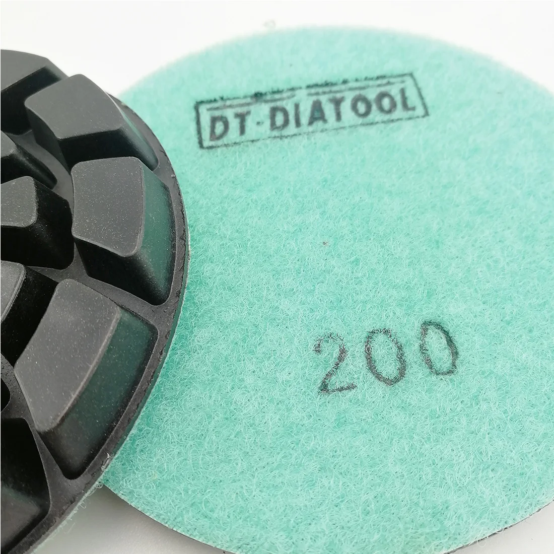 DT-DIATOOL 6 шт. диаметр 4 дюйма Алмазные бетонные полировальные подкладки спиральные турбо Тип шлифовальные диски для Бетонного Пола Диаметр " /100 мм#200