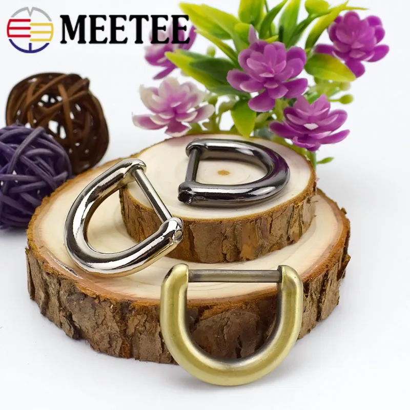 10Pcs D Ring Belt Hook Buckles Screw 20mm Metal Bags Dee Clasp Handbag Strap Clips Handle Connector Hanger DIY Craft accessories | Дом и сад
