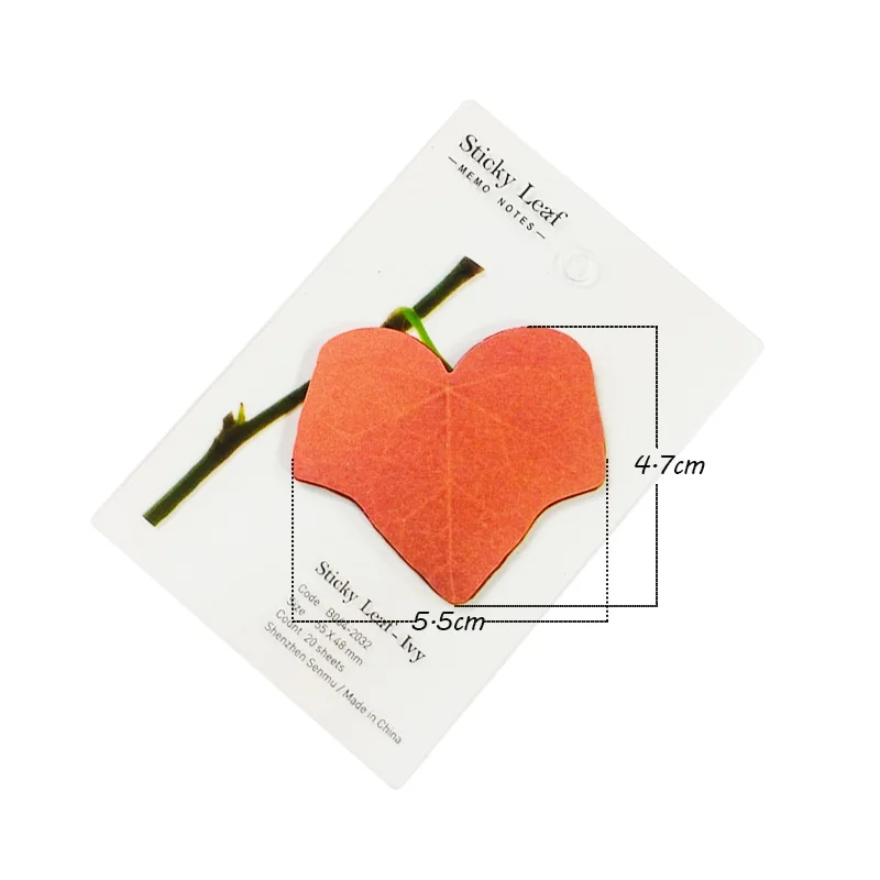 20 шт. стикеры для записей в виде листьев | Дом и сад