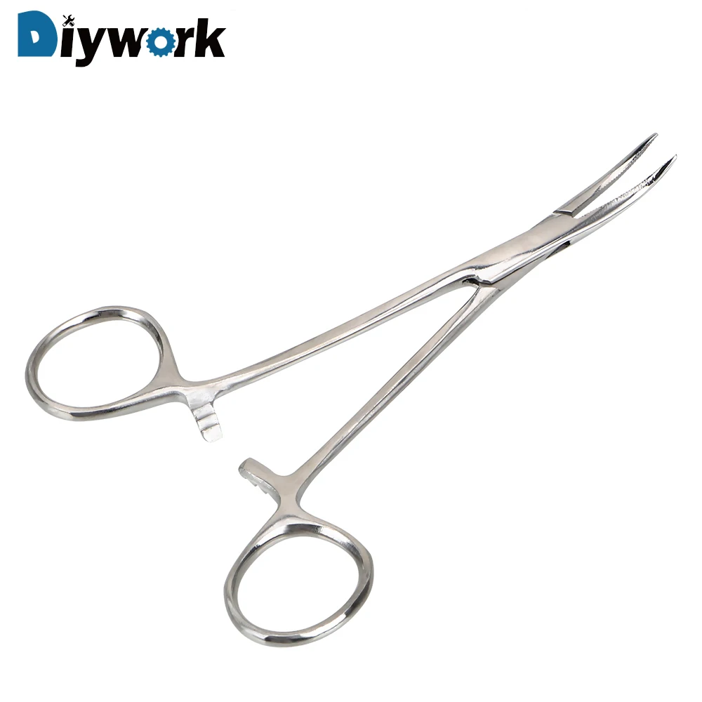DIYWORK гемостатические щипцы для домашних животных зажим для волос рыболовные фиксирующие плоскогубцы инструменты для эпиляции изогнутые/прямые 12,5 см ручной инструмент