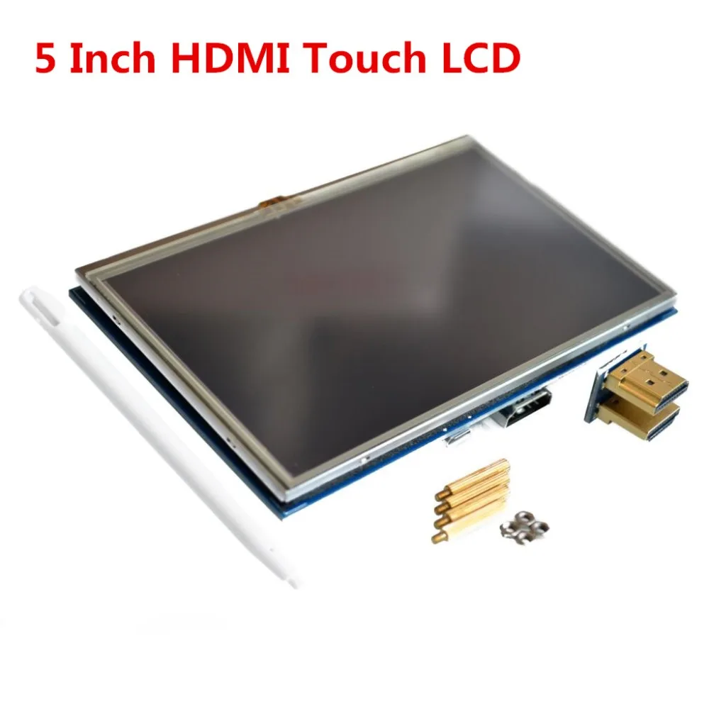 5 дюймов TFT LCD HDMI Сенсорный экран Дисплей 800*480 для Banana Pi/Raspberry Pi 3 | Компьютеры и офис