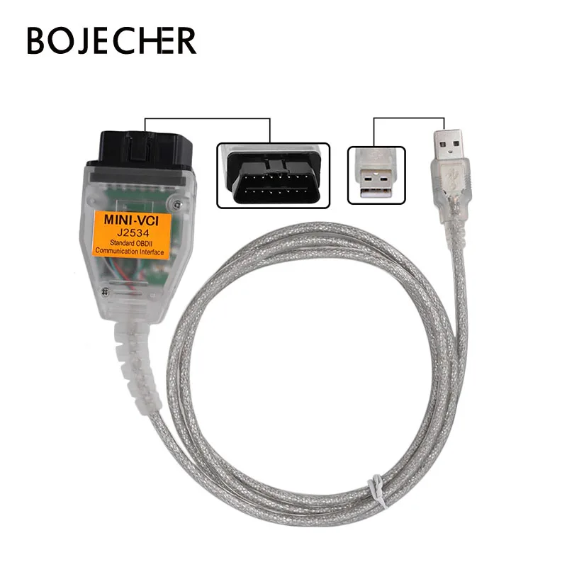 Новейший интерфейс MINI VCI V13.00.022 для TOYOTA TIS Techstream MINI-VCI J2534 автомобильный