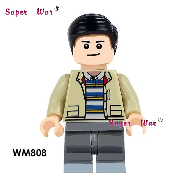 WM808 Однополосная певица поцелуй Симмонс странные вещи майка Дастин Лукас Eleven Will строительные блоки игрушки для детей - Цвет: WM808