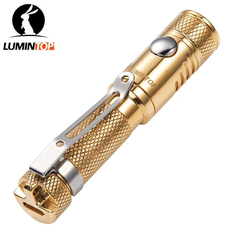 LUMINTOP EDC мини фонарик Ant латунь CREE XP G2 R5 светодио дный Максимальная 120 люмен AAA Тип