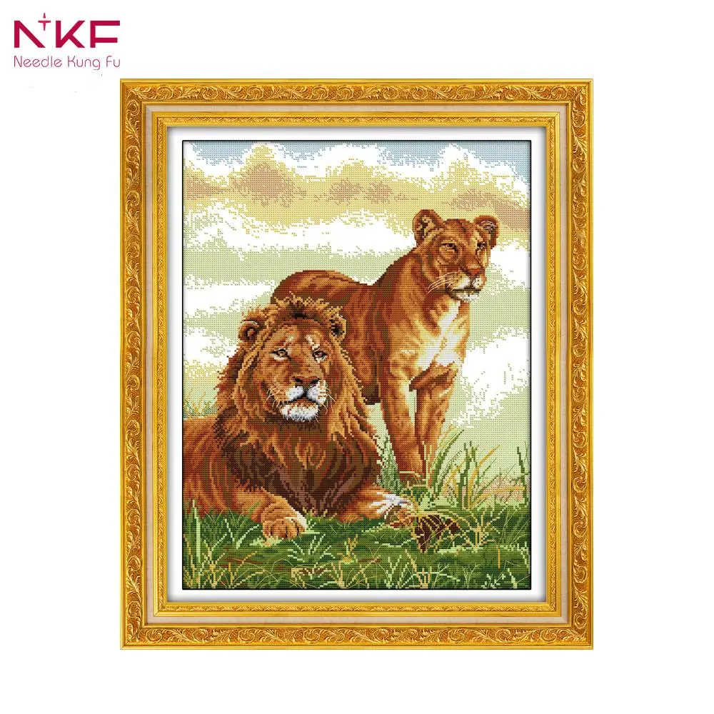 Joy Sunday DA253 DA254 14CT 11CT штампованные и счетные украшения для дома Британский короткошерстный Кот иглы Искусство ремесло вышивка крестом наборы