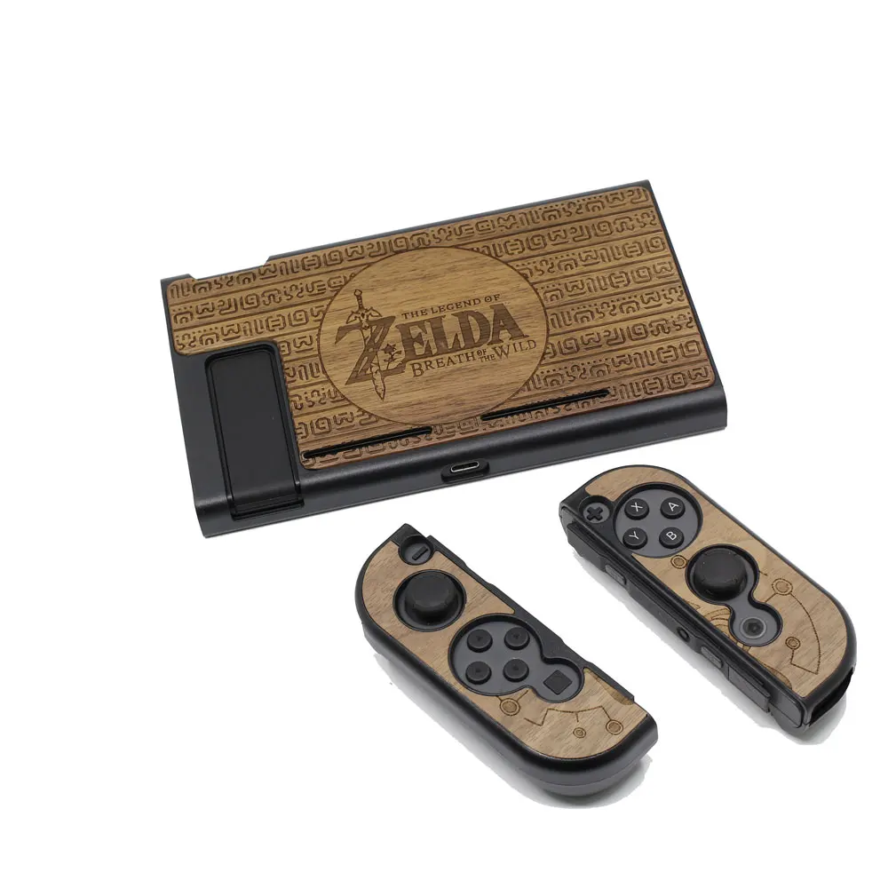 Zald B - Walnut Защитный кожух корпус для консольный переключатель Nintendo Joy-Con контроллер Деревянный чехол пыленепроницаемый сумка для переноски - Цвет: Zald B - Walnut