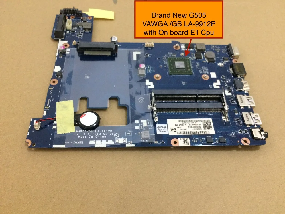 Полностью протестирован Новый VAWGA/GB LA 9912P placa материнская плата для Lenovo G505