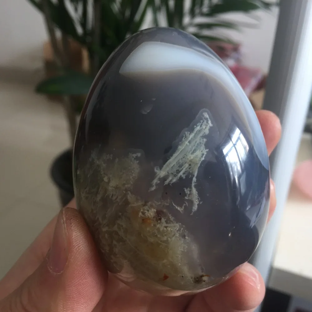 Акция на годовщину 365 г натуральный целебный агатовый яичный камень один и