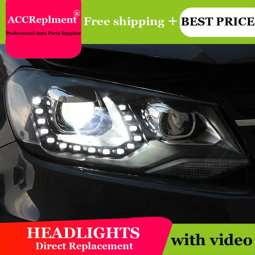 Авто. PRO фары для vw touareg 2011 2015 стайлинга автомобилей bi xenon объектива светодиодный