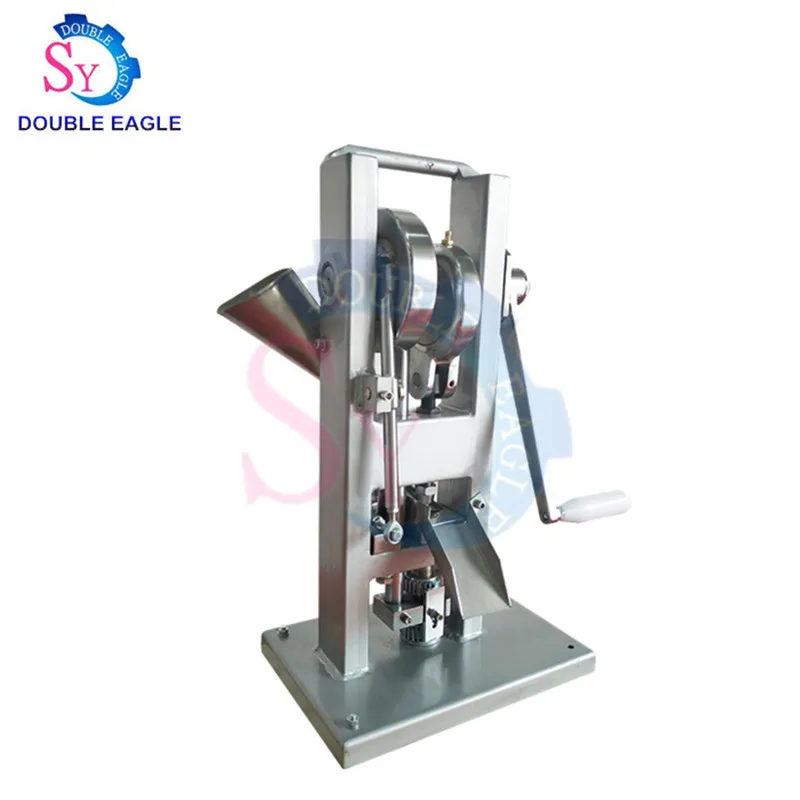 

TDP0 Manual Single Punch Sugar Tablet Pill Press Machine Slice Making Hand Operated Mini Type Calcium Tablet Maker