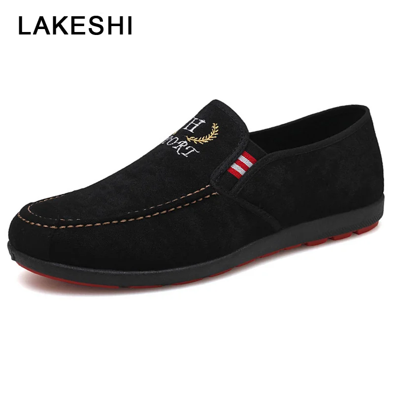 Men Shoes 2019 Spring Casual Canvas Fashion Loafers Breathable Outdoor Male Black Sneakers | Обувь