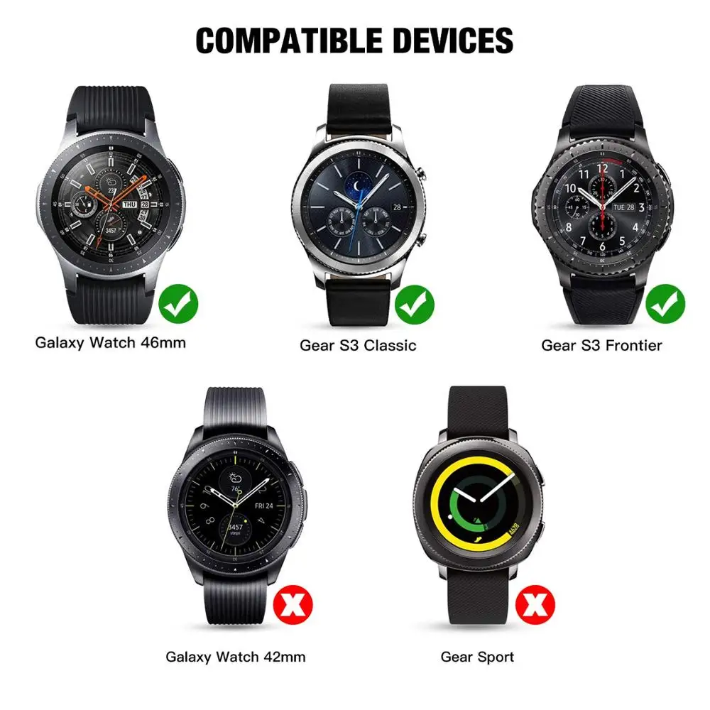 Ободковое кольцо для Galaxy Watch 46 мм/Galaxy Gear S3 Frontier & Classic алюминиевая ободковая петля