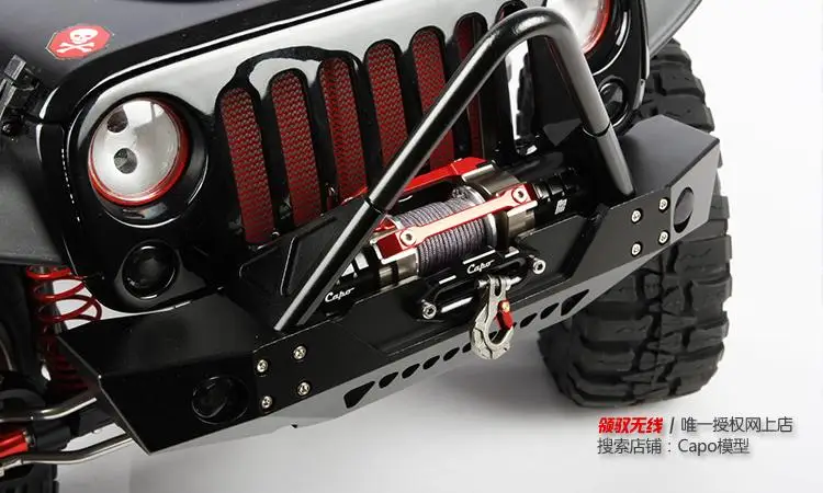 Передний металлический бампер CAPO C2 1/10 CD15823 JK Wrangler Jeep JKMAX WRANGLER May для SCX10 Proline Body TRAXXAS