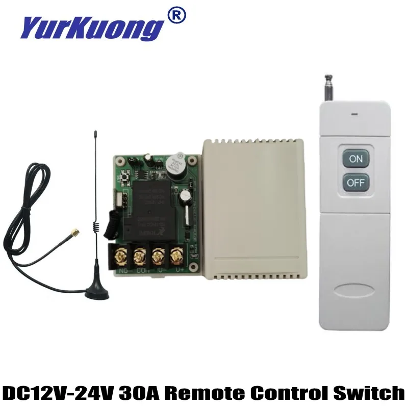DC 12 V 13 V 14,8 V 16 V 18 V 24 V 30A реле Переключение контактов пульт дистанционного управления мотор лампа свет электрические приборы Дистанционное включение