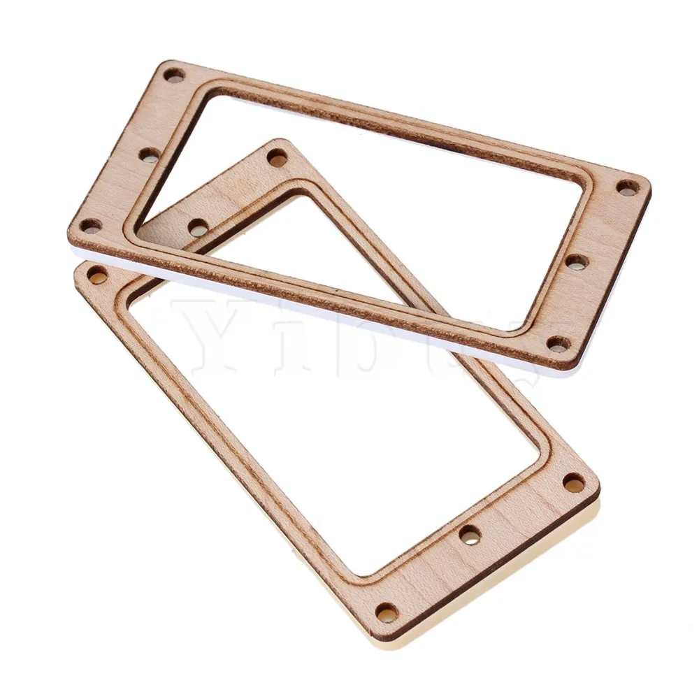 Yibuy 2pcs 9.2cm RoseWood Humbucker Pickup Mounting Ring Wood Color Durable | Спорт и развлечения