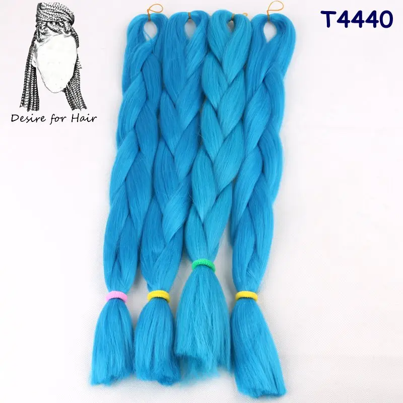 Desire for hair, 5 пачек, 24 дюйма, 80 г, 90 цветов, Жаростойкие синтетические огромные косички для наращивания волос, для небольших закрученных косичек - Цвет: # Серебристо-Серый