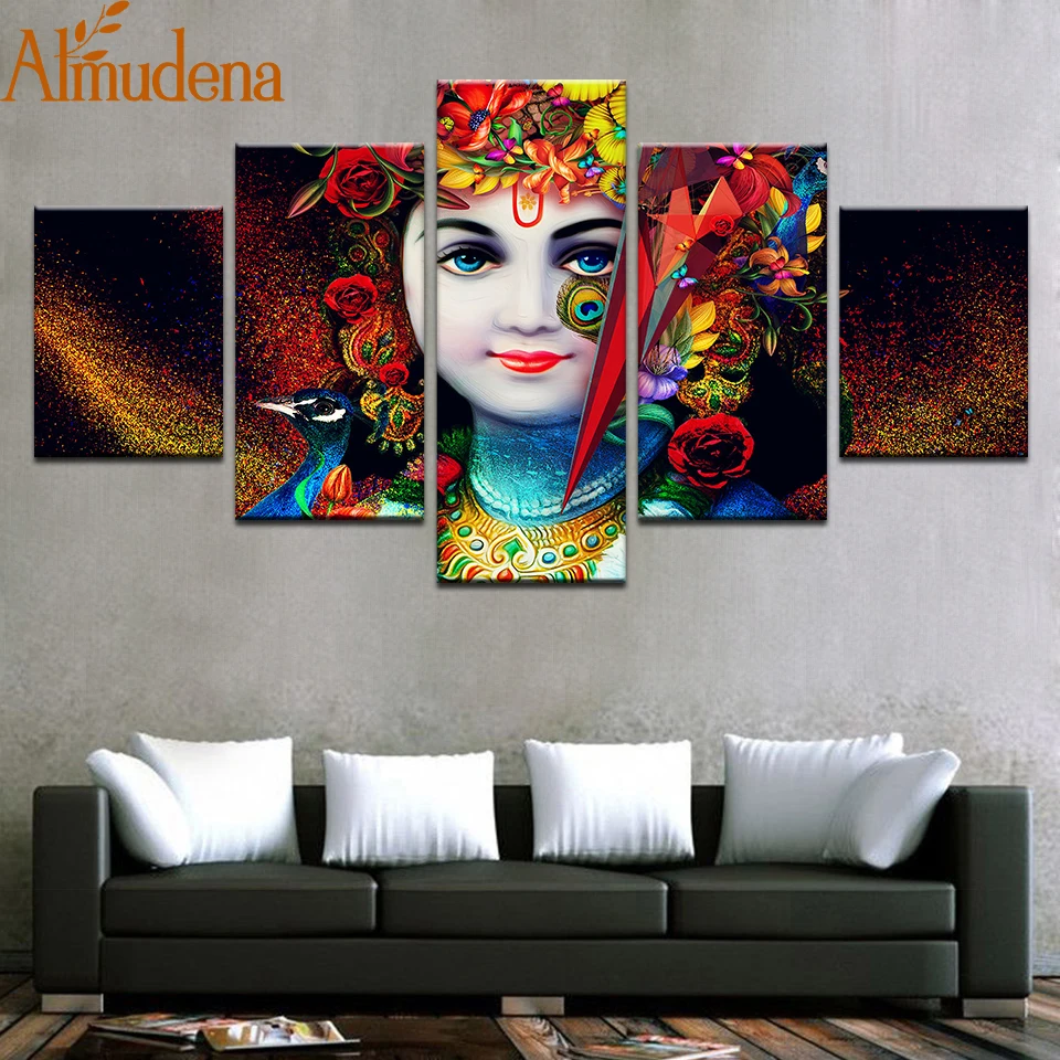 ALMUDENA HD печатные фотографии для гостиной холст настенное искусство Unramed 5 шт.