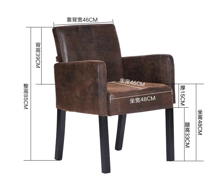 Стул для ресторана в стиле ретро столовое кресло из высококачественной льняной