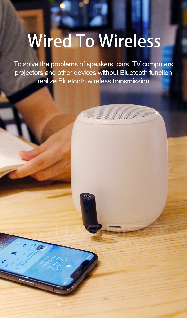 Hagibis Bluetooth передатчик 5,0 для ТВ наушников ПК APTX 3,5 мм Aux 2в1 Bluetooth приемник для динамика беспроводной аудио переключатель