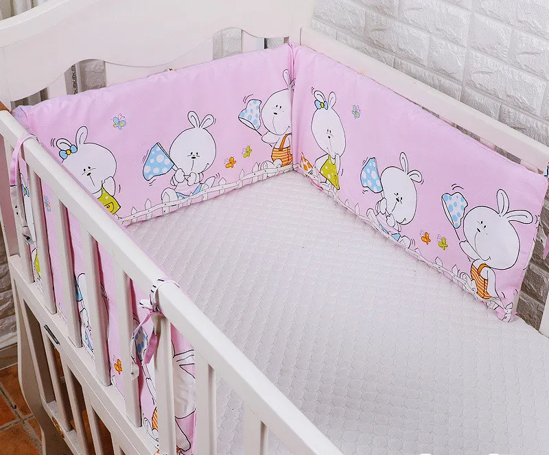 Детские бамперы для кроватки с рисунком короны 180*30 см, u-образный Комплект постельного белья для малышей, защитная подушка для кроватки для новорожденных - Цвет: yongqututu