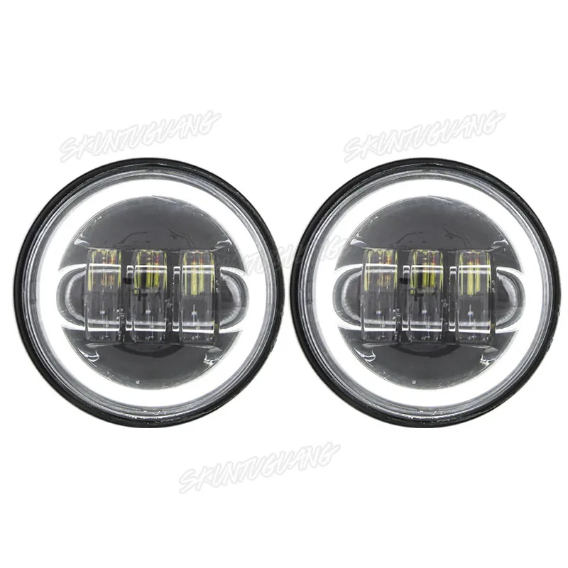 

4.5 Inch LED Fog Light Passing Light DRL Angel Eyes Halo Ring Auxiliary Driving Lamp for Motorcycle Road King