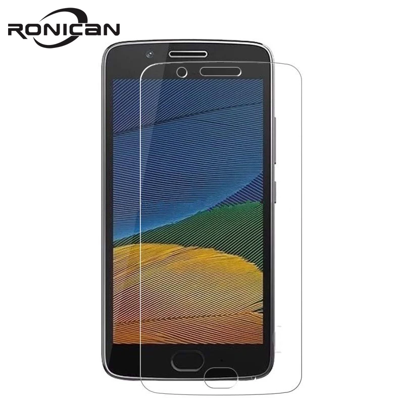 

RONICAN Tempered Glass for Motorola Moto G5 Screen Protector 9H 2.5D 0.26MM Phone Protection Film for Moto G5 Tempered Glass