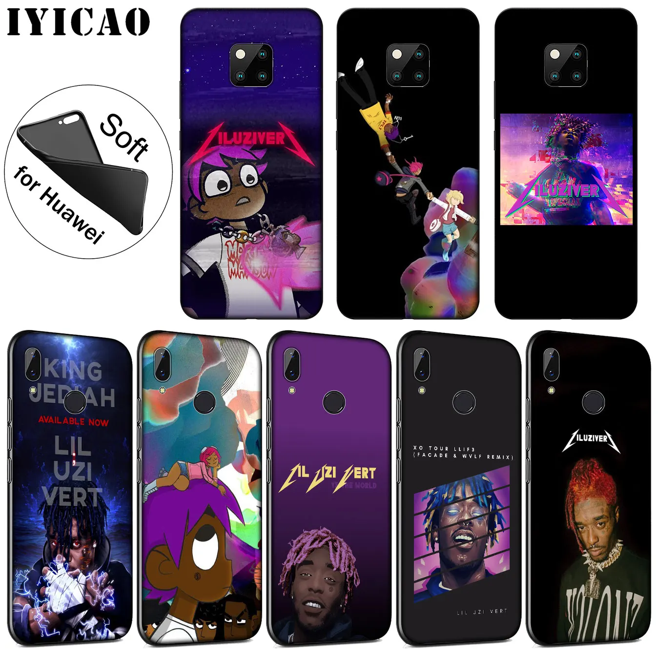 IYICAO liL Uzi Vert мягкий силиконовый чехол для телефона Huawei Mate 30 20 10 Pro Nova 5I 5T 5 4 4E 3i 3 2i Lite