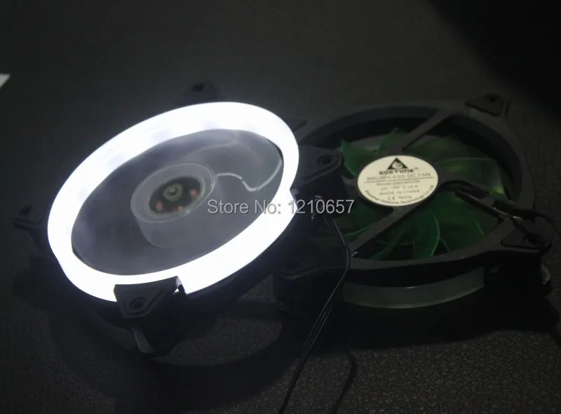 10 шт. в партии Белое светодиодное кольцо DC 12V 120mm X 25MM 12cm PC CPU компьютер Корпус