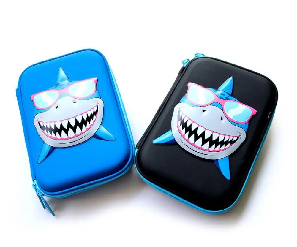 

New EVA Kavaii Pencil case High quality Dinosaur & Shark & Crocdile & Unicorn & Cake for Girls & Boys School pencil case