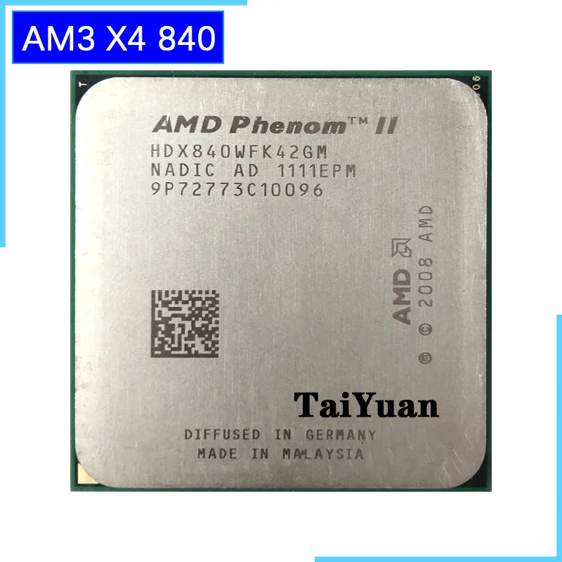 Четырехъядерный процессор AMD Phenom II X4 840 3 2 GHz HDX840WFK42GM Socket AM3|Процессоры| |