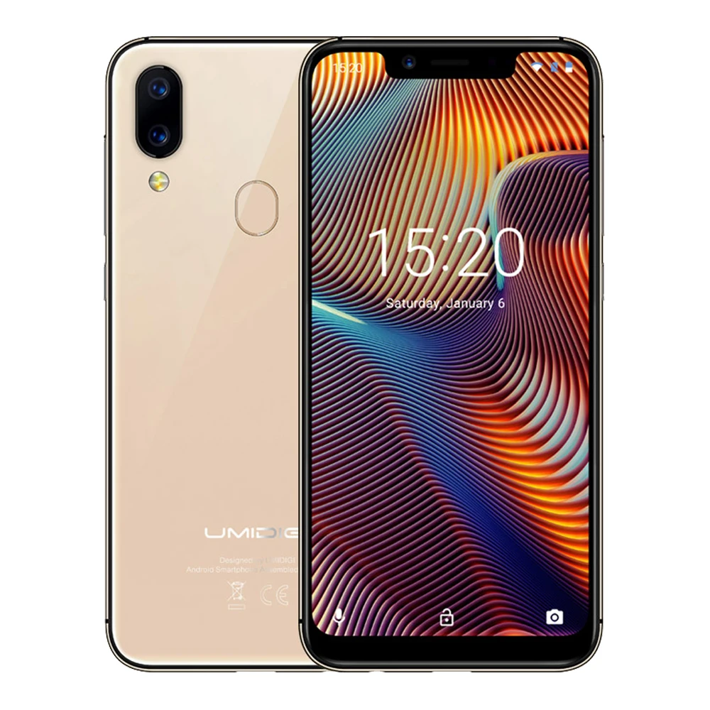 UMIDIGI A3 Pro Глобальный Band 5 7 &quot19:9 весь смартфон 3 GB + 32 Quad core Android 8 1 12MP 5MP Face Unlock двойной