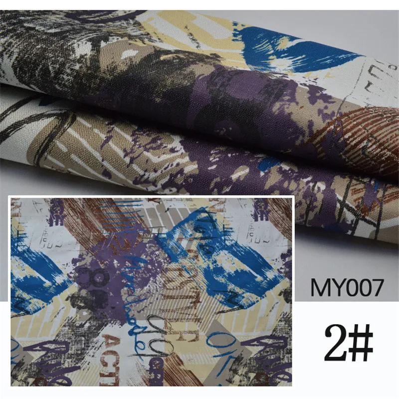 Graffiti prints design thick Linen cloth DIY Sofa upholstered cushion seat linen fabric | Дом и сад