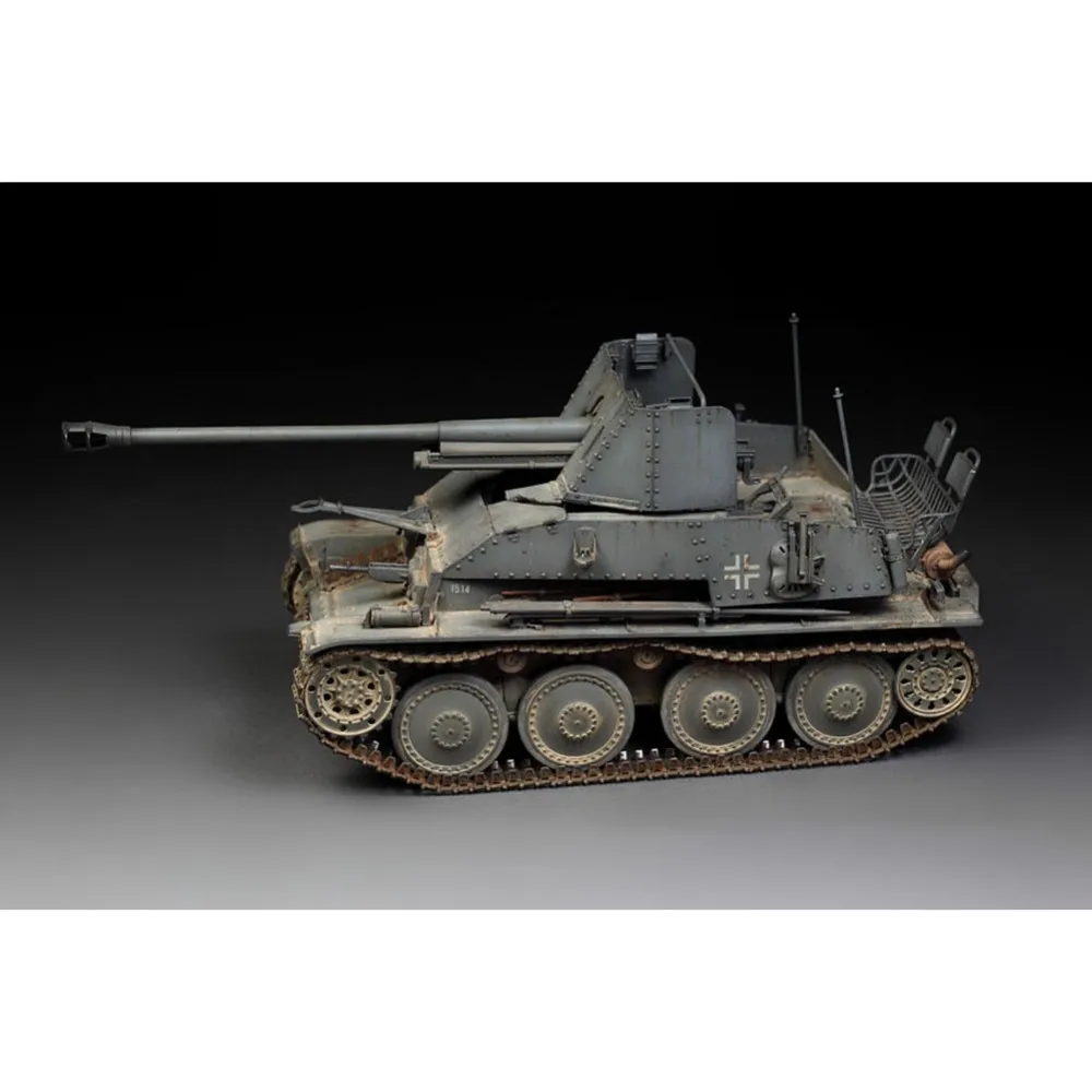 Немецкий танк эсминец Tamiya 35248 1/35 Marder III Sd Kfz139 76 мм Pak36r Auf38t в военном сборе AFV