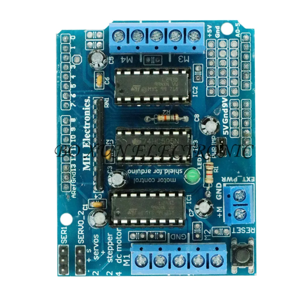 1 шт. Плата расширения привода двигателя L293D для Arduino Duemilanove Mega2560 UNO|Запасные части|
