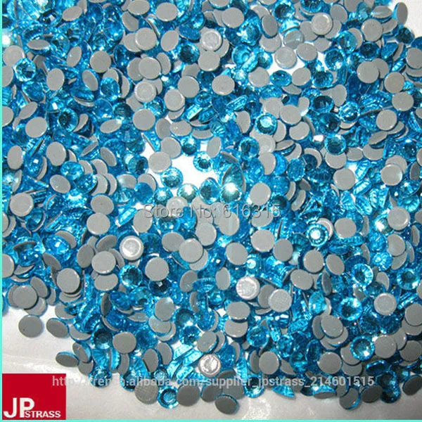 

Korea rhinestone SS 10 200 gross Hot fix rhinestone aquamarine for boys fashion jeans beautiful shiny decoration free shipping