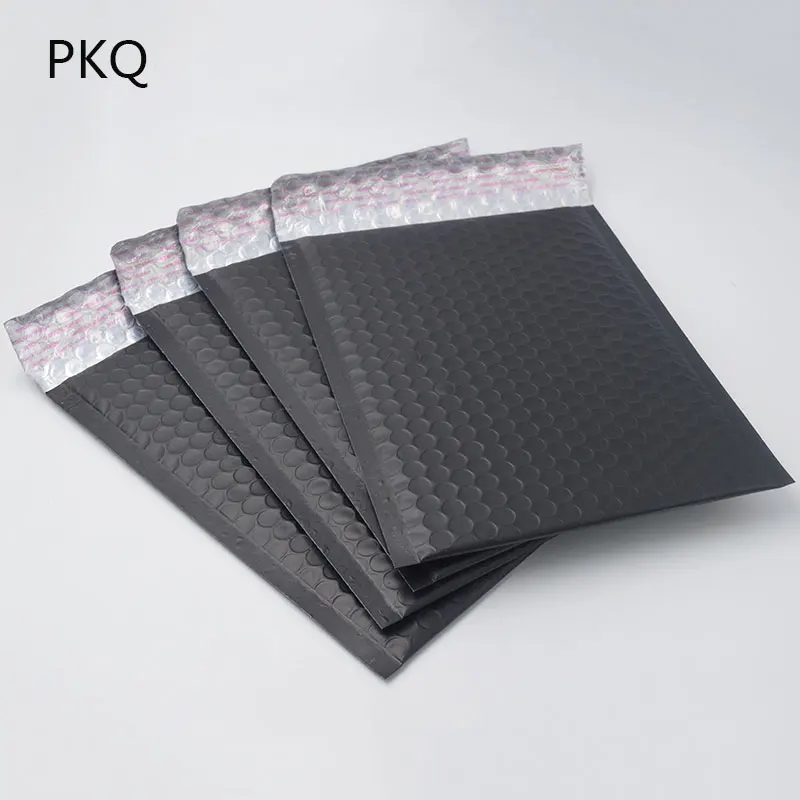 50pcs  20x25cm big Matte black padded envelopes for shipping bubble mailing bags black bubble mailer
