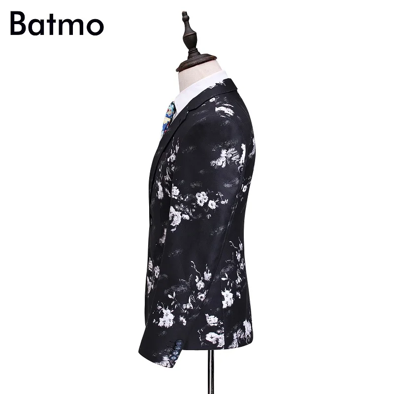 Batmo 2017 новое поступление высококачественный модный мужской костюм с принтом