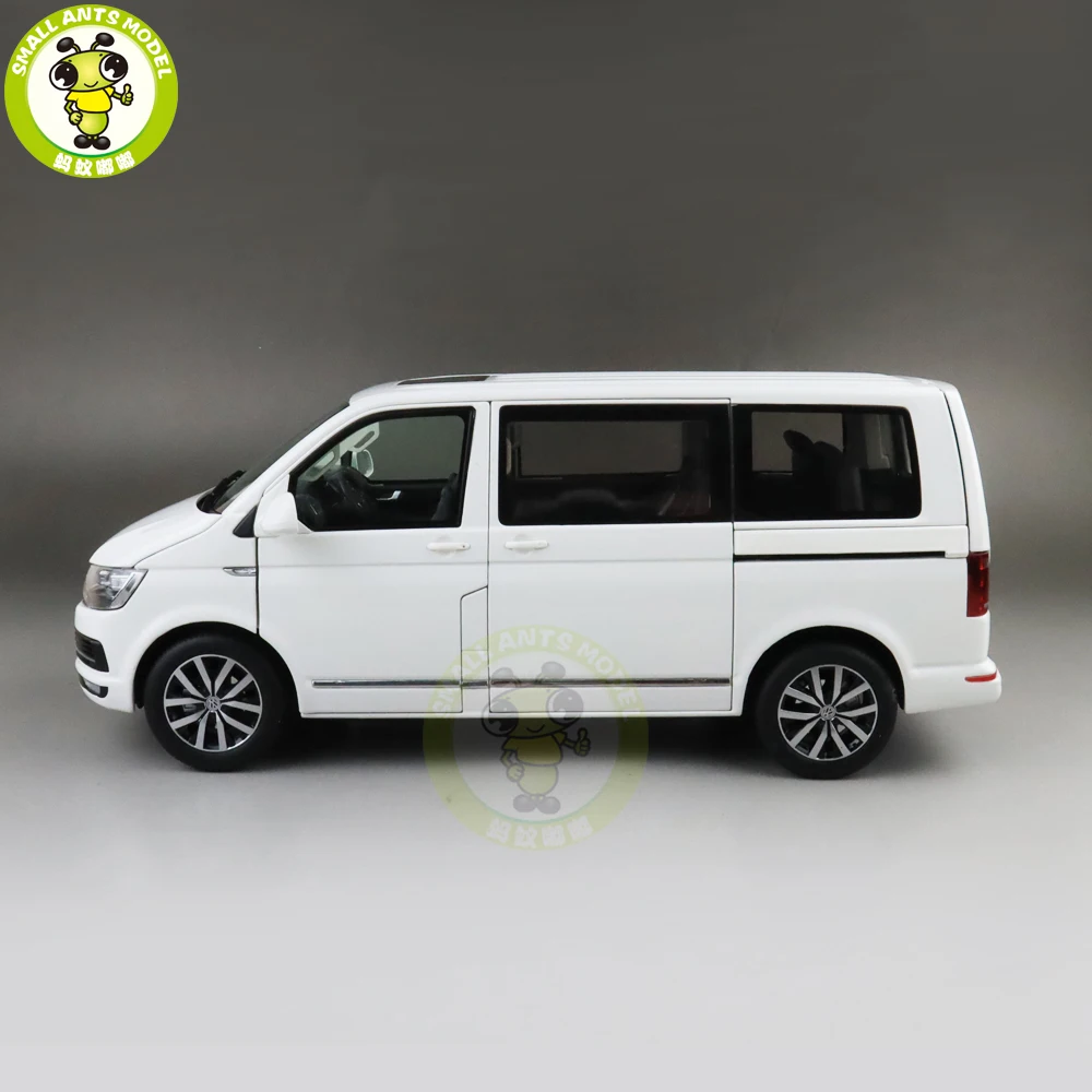 1/18 NZG Multivan T6 Diecast Model Car Bus MPV Boy Girl Gifts Collection Hobby - Color: White