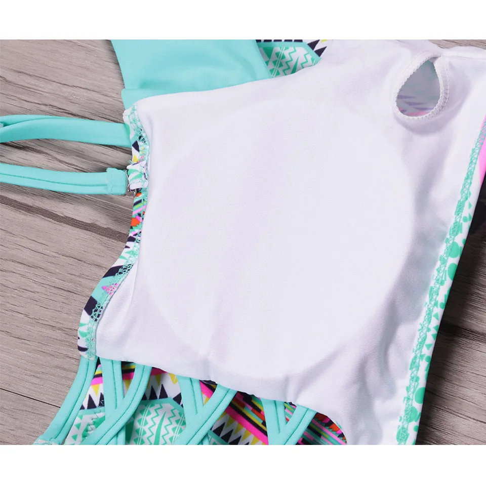 Женский купальник-бандо Raintropical Бандажное бикини с принтом на лето 2019 | Женская