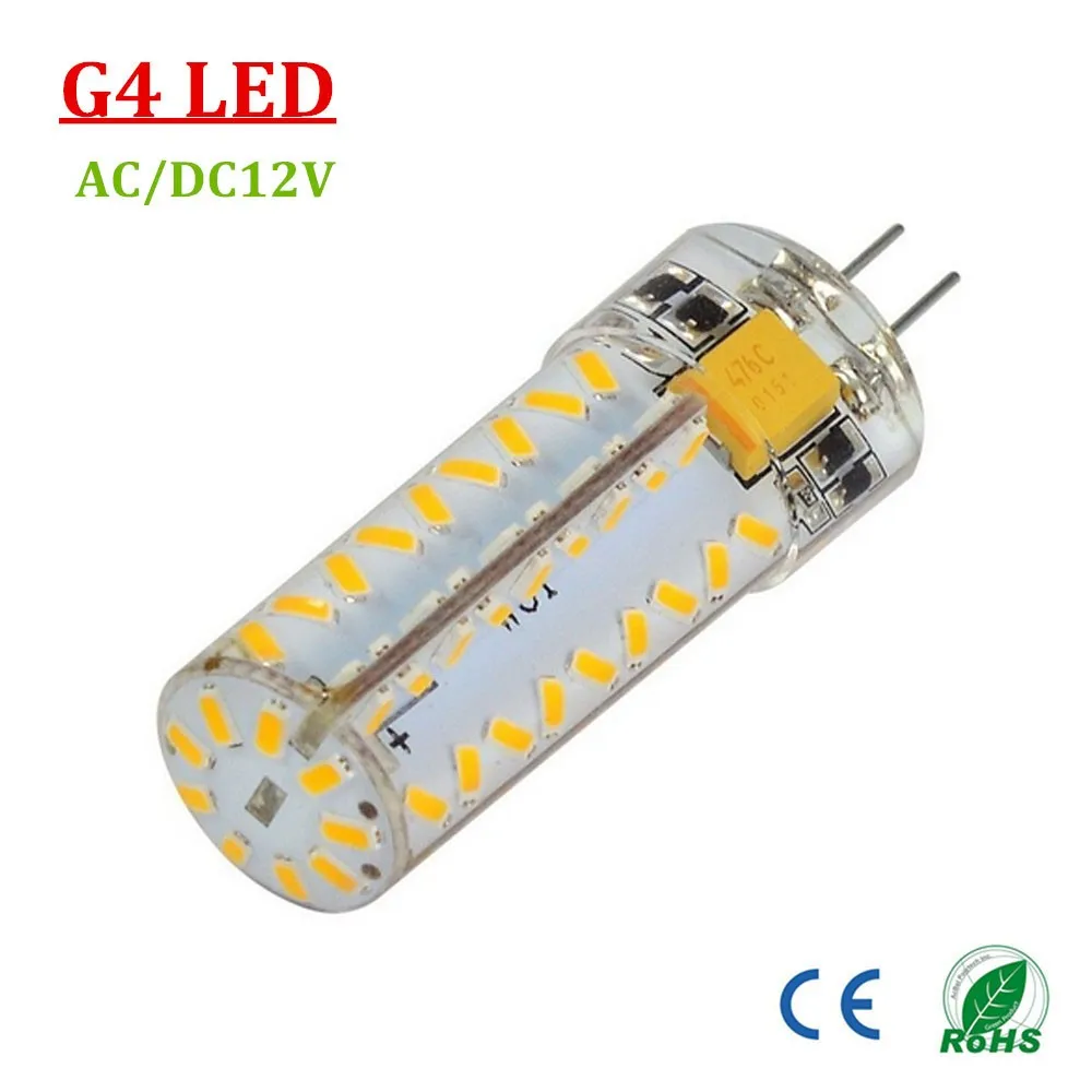 100Pack 4W AC/DC12v 500LM Bright G4 LED Lights Bulb 81LED SMD3014 Base Bulbs No dimmable 50W Incandescent Equivalent | Лампы и