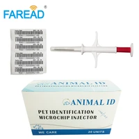 free shipping x60pcs rfid animal pet id injector iso11784 2 12x12mm fdx b rfid glass tag implanter for dog cat identification
