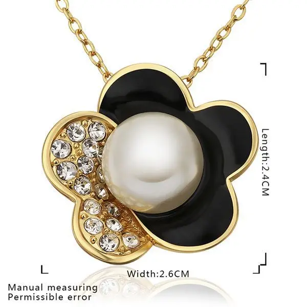 Wholesale Fashion Jewelry 18K Gold Plated Necklace Nickel Free Pendant Crystal Elements Australian Necklaces Shipping PN700|jewelry