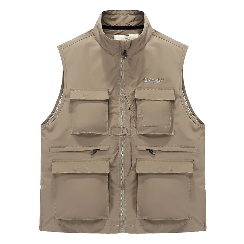

Fishing Vest Men Summer Traveler Sleeveless Jackets Waistcoat Outdoors Casual Vest With Many Pockets Work Vest Photographer