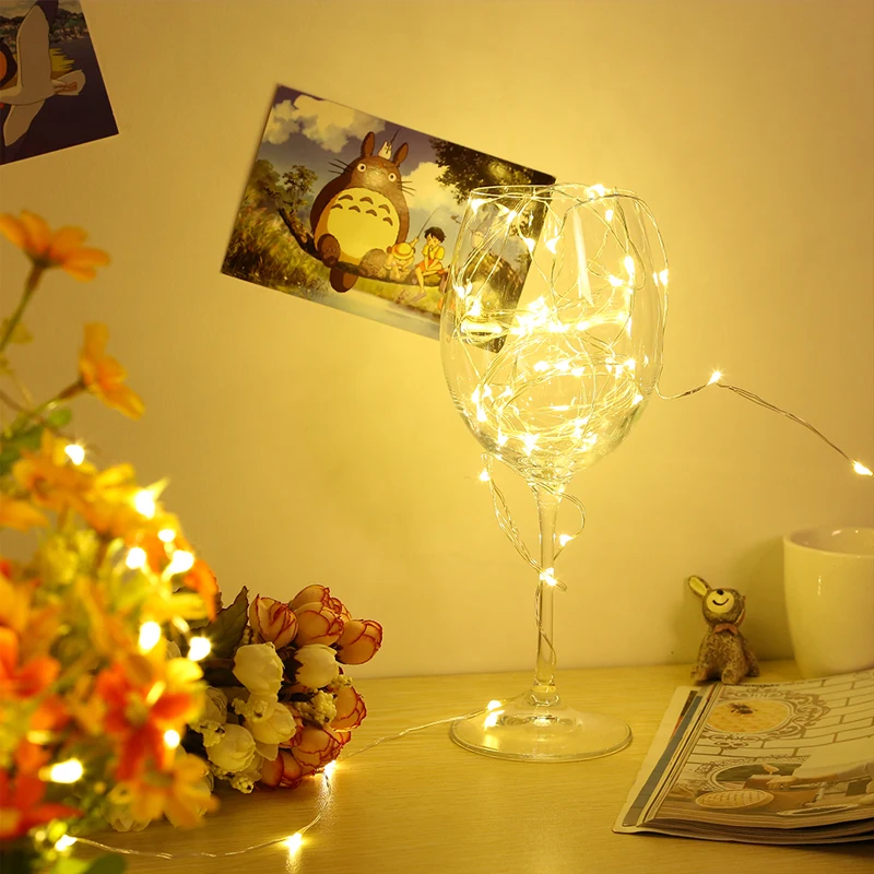 2019 Новогодняя Рождественская гирлянда Водонепроницаемая медная проволока