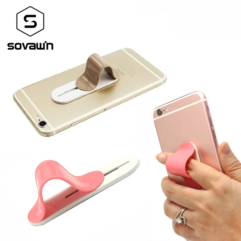 Sovawin палец кольцо назад держатель крюк выдвижной мобильного телефона ленивая