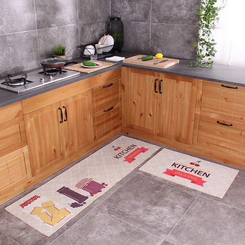 50x80 см+ 50x160 см Высокое качество изысканные кухонные коврики Нескользящие контроль масла и поглощение воды кухонный коврик