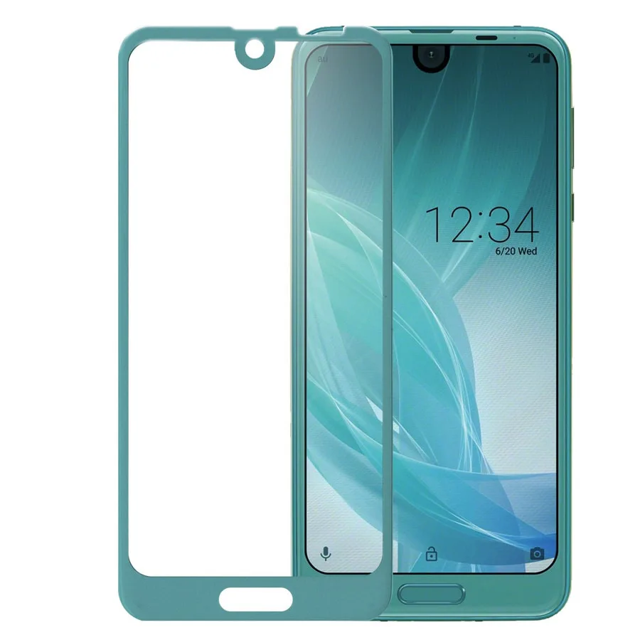 3D изогнутое закаленное стекло для Sharp Aquos R2 SH-03K полное покрытие защитная пленка