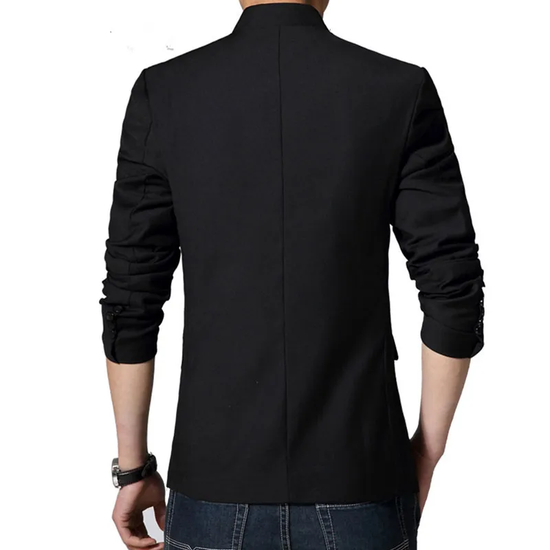 Мужские костюмы с воротником стойкой приталенные модные китайские Тан на 8